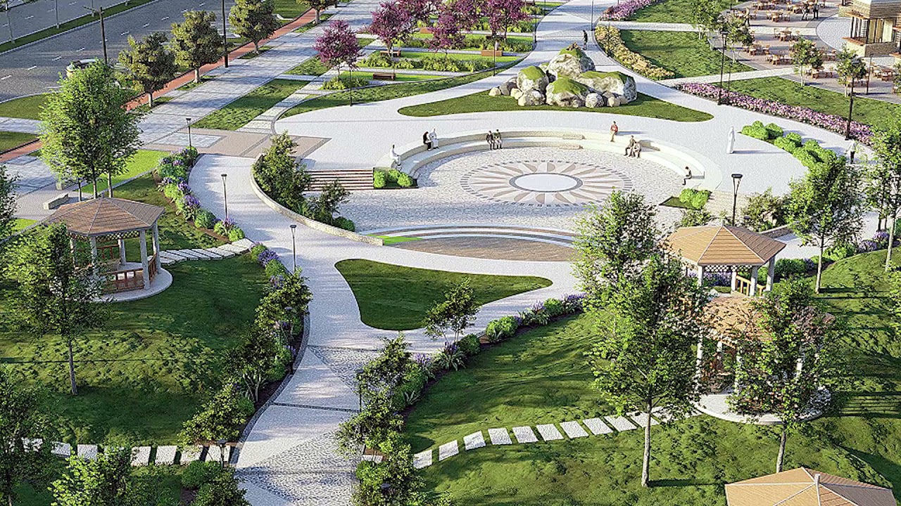Al Fahd park /3d visualization with lumion render