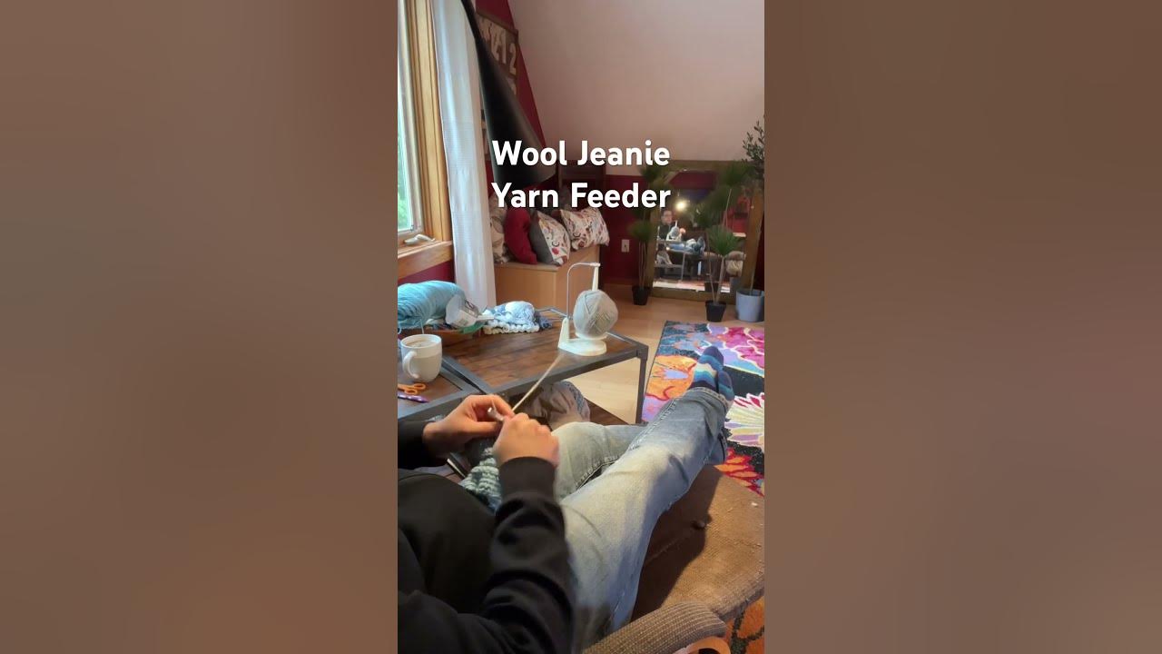 Take a look at this! This is a wool jeanie. I'm absolutely fascinated by  it. As I said in the video don't leave the ball band on, I've just left it  there