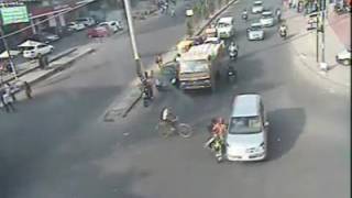 Road Accident - Bikes Crash by Bangalore Traffic Police jambh sonu b