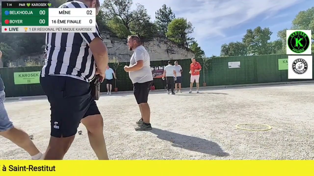 Miniature : 1er Régional Pétanque Karosek - St Restitut🏆 16 ème Finale.BELKHODJA 🆚 BOYER