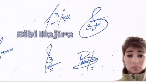 Bibi hajira name signature with arooj
