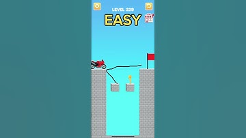 draw bridge puzzle - draw game play level 229🚘 #games #drawing #shoerts