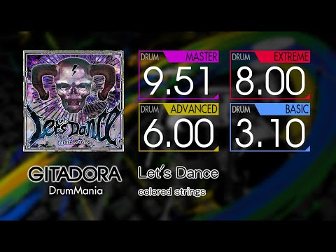 【GITADORA】 Let's Dance (MASTER ~ BASIC) Drum