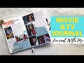 STARTING A NEW JOURNAL || MOVIE AND TV SHOW JOURNAL SET UP + JOURNAL WITH ME