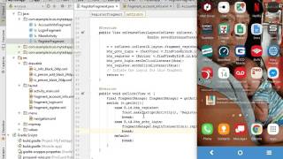 06   Android Studio   App Building   Register Fragment EditText and Layout Design