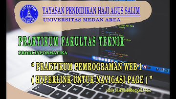 Pemrograman Web 1 ( Hyperlink untuk Navigasi Page ) Modul 2 - oleh: Rizki Muliono, M. Kom