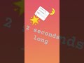 2 seconds long video