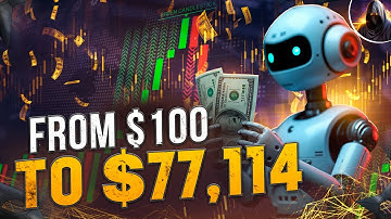 Pocket Option From $100 to $77,114 with Binary Bot! Binary Options Trading Strategy! Beginners Bot
