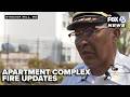 LIVE: Baltimore County fire officials give update on three-alarm apartment complex fire