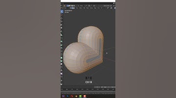 Blender 3D Simple Heart Model #shorts