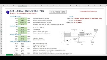 RHC - ACI Beam Design Tool