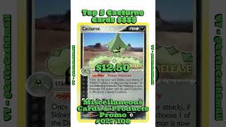 Top 5 Rarest Cacturne Pokémon Cards! #pokemon #pokemoncards #pokémon #rarepokemoncards #top5 #tcg
