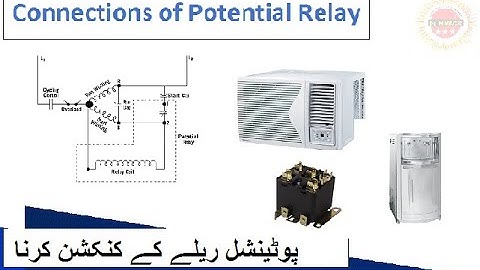 installation of Potential Relay II Potential Relay Connections II Circuit Diagram of Potential Relay
