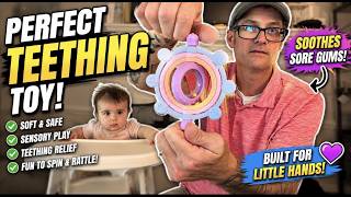 Rotatable Baby Teething Rings Rattle Toys for Infants 3-12 Months, Silicone Baby Teether Review screenshot 4