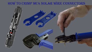 Diy Solar - How To Crimp And Connect Solar Mc4 Connectors