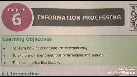 6th std maths information processing /systematic listening chapter6 term1