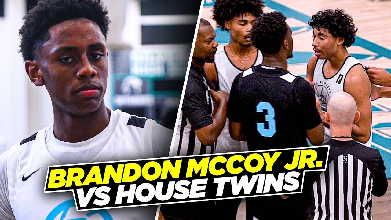 Brandon McCoy Jr. vs House Twins Turns into a WAR! | Sierra Canyon Vs AZ Compass @ Border League