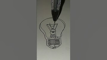 Pen art drawing💡 CNC plotter #bulb #pencildrawing #art