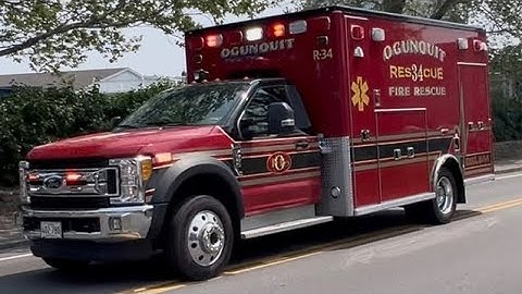 Ogunquit, ME Fire Rescue 34 Responding 