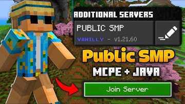 Best Minecraft Public SMP Server For PE Java 1.21 | Public Survival Server for bedrock