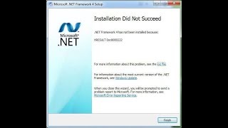 Installing  .NET Framework 4.0 -  0xc8000222 Error Problem While Installation FIX