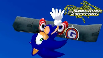 SA2 Sonic Escapes from the City in Bomb Rush Cyberfunk