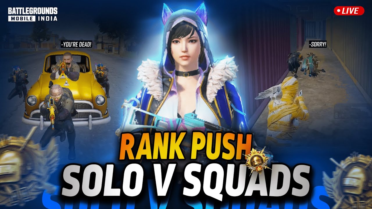 🔴 BGMI: Solo Vs Squad Full Rush Live Gameplay | BGMI Live | MrBPM ...
