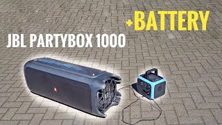 JBL PARTYBOX 1000 powered by BATTERY !!!