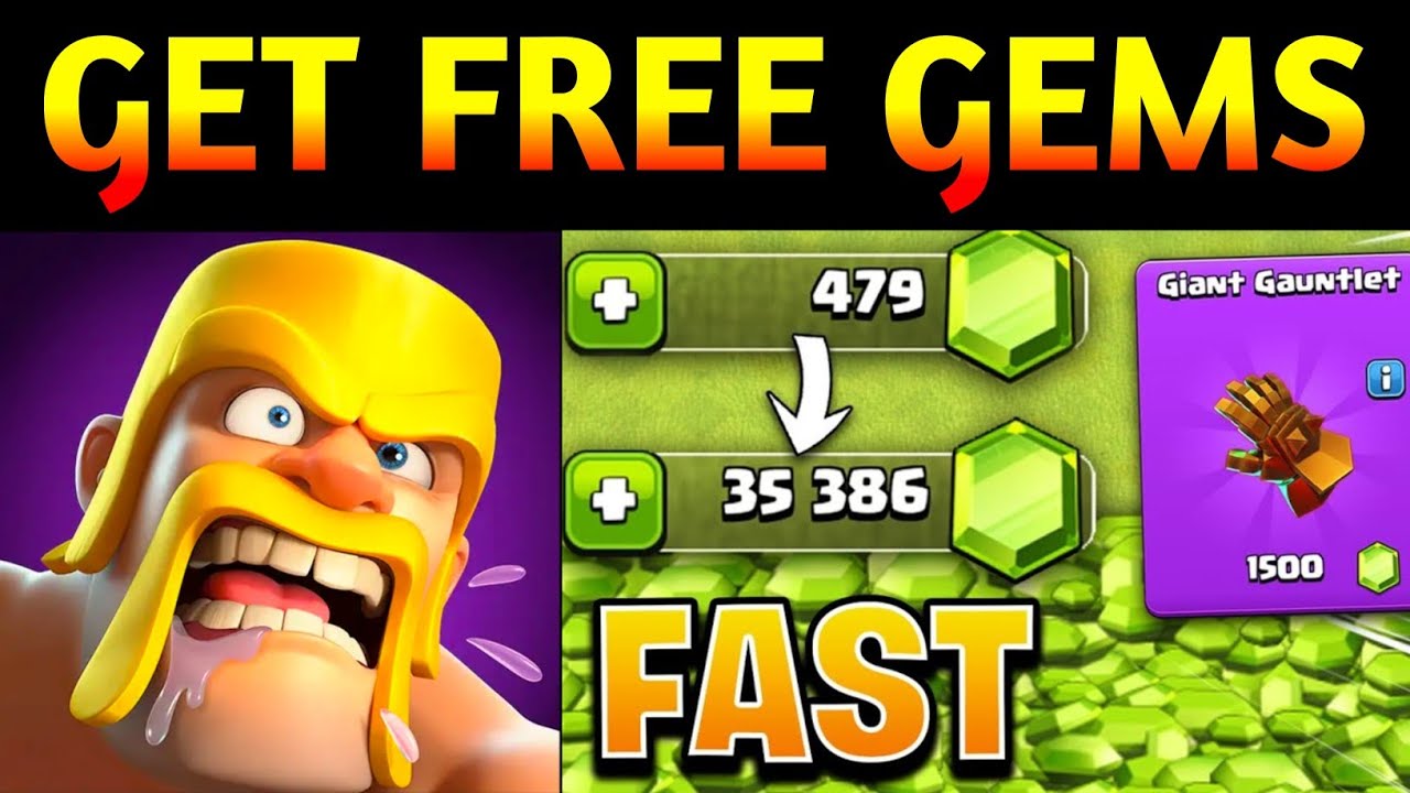 How to Get Free Gems in Clash of Clans how to get free gems in coc YouTube