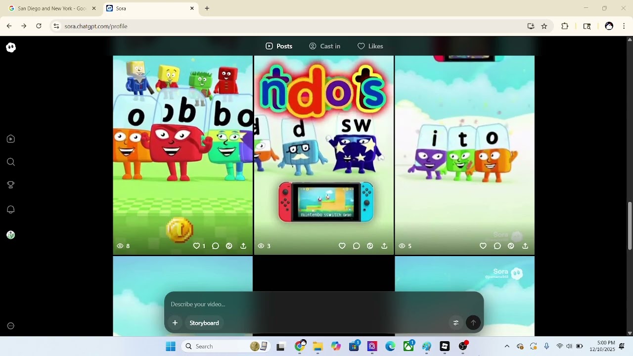 sora ai letter blocks alphablocks spell, ai Compilation part 1