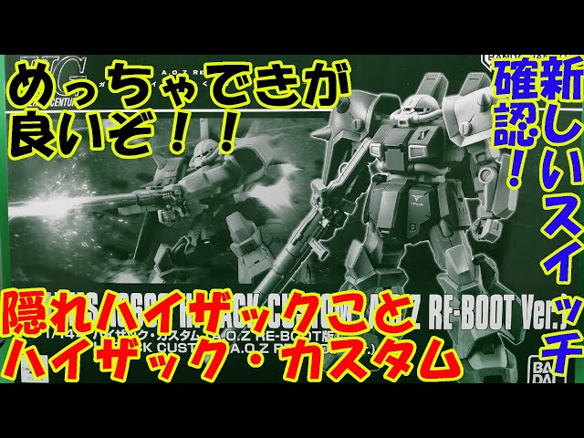 I quickly assembled the HGUC Hizack Custom and fantasized about