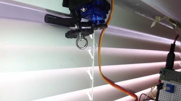 Arduino controlled mini-blinds