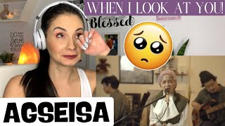 AGSEISA REACTION || WHEN I LOOK AT YOU! ( Miley Cyrus Cover) FIRST TIME REACTION || EMOTIONAL