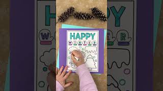 Happy Winter Coloring Pages for Kids