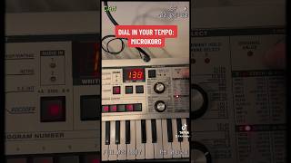 Microkorg: Dial in your tempo #microkorg #musicproduction #analog #korg #dj #quicktips #fyp