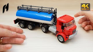 How to Build Truck with Tanker Semi Trailer (MOC - 4K)