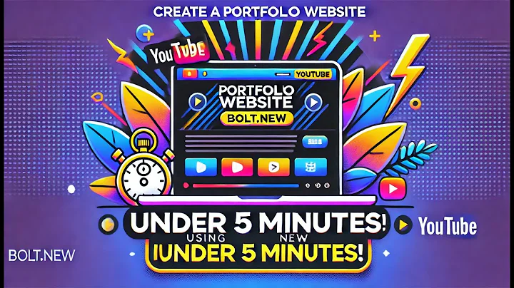 Build a Portfolio Website in UNDER 5 Minutes with Bolt NEW!
