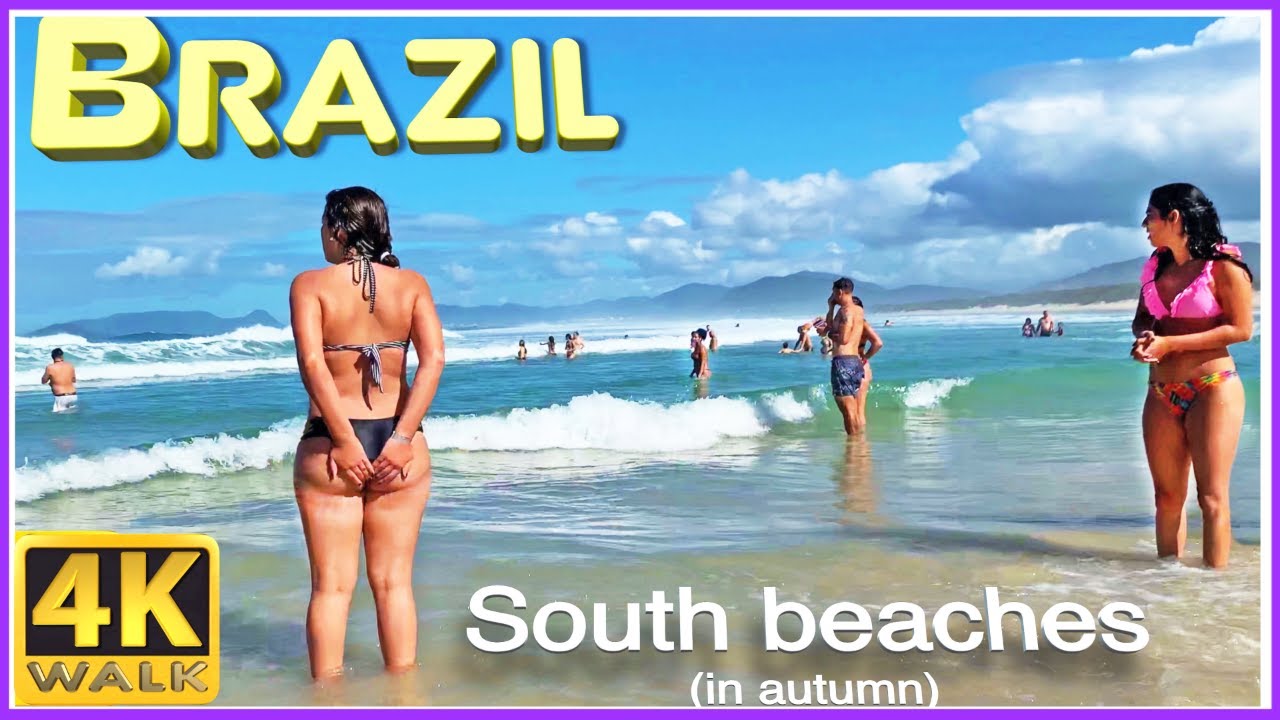 Brazil Beach Walk | Topless | Hot 4k