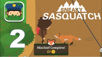 Sneaky Sasquatch - Gameplay Walkthrough Part 2 - Mischievous Fox (iOS Apple Arcade)