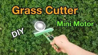 How to Make a Mini Lawn Mower - Grass Cutter - Diy