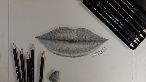 How to Draw Realistic Lips Using Graphite Pencils | Step By Step