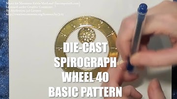 Wheel 40 Basic Pattern Spirograph Die-Cast Collector