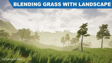 Unreal Grass Color Blending with Landscape I - UE4 Tutorials #303