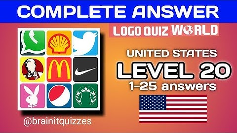 Logo Quiz World, United States level 20 amswers. #logoquiz @brainitquiz