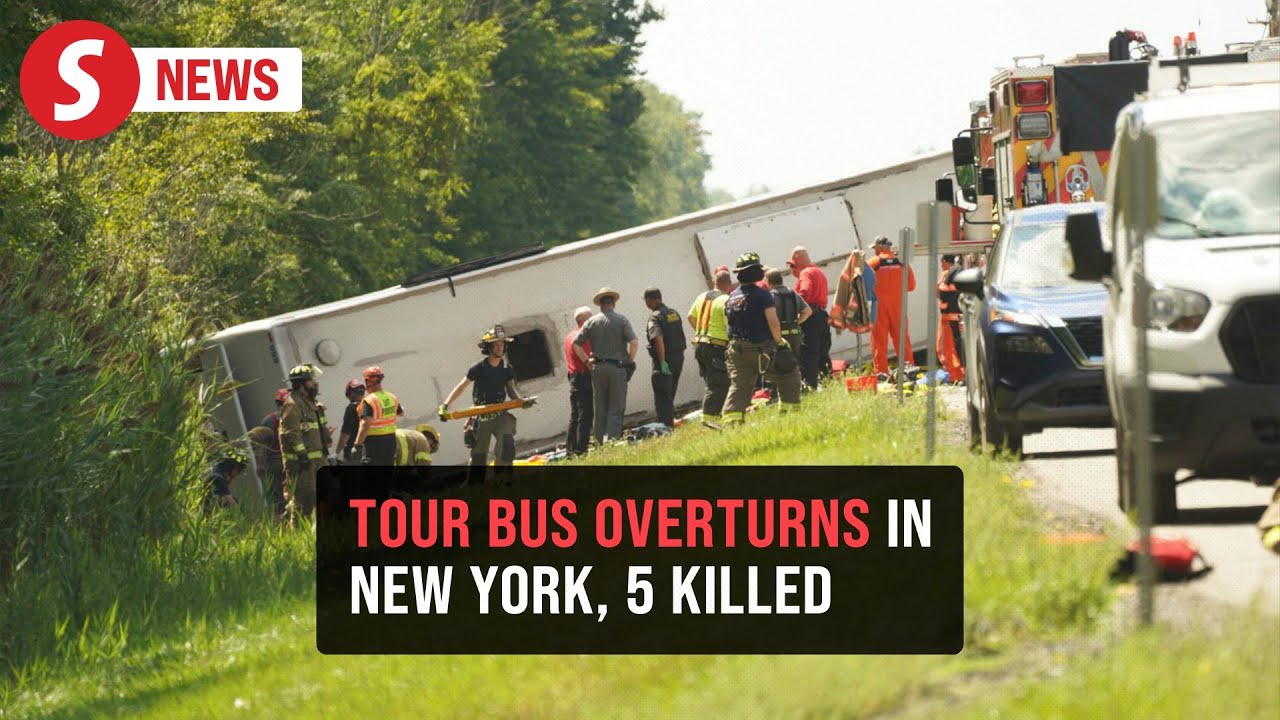 Multiple tourists dead after tour bus rolls over on New York highway ...