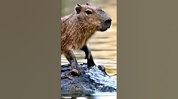 #capybara cưỡi cá sấu ngầu quá