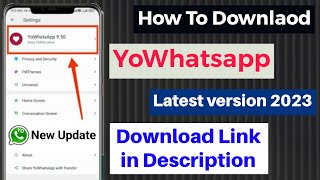 How to Download YoWhatsApp Latest Version 2023 #YoWhatsAppp screenshot 5