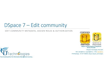 DSpace 7 tutorial - Edit Community