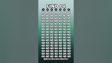 Think Fast: Can You Solve This Cognitive Brain Teaser?  #shorts