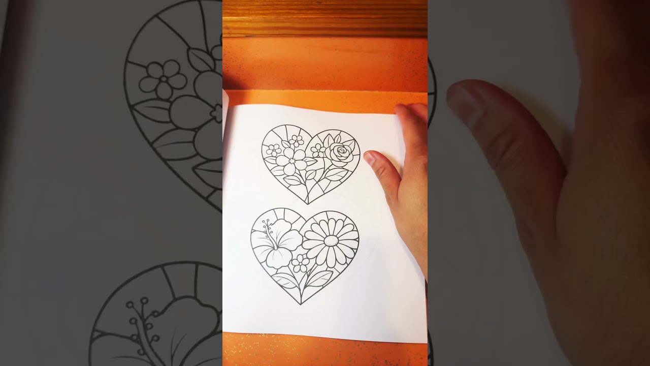 My new coloring book spring flowers. Bold & Easy Stained Glass Coloring Book 😄available on Amazon